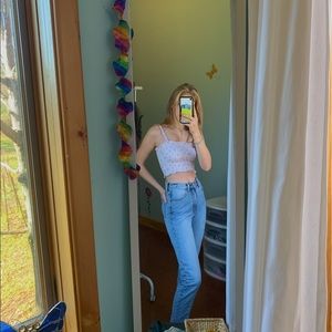 pacsun me to we ruched floral cami